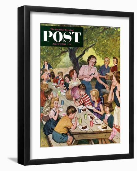 "Out of Ice Cream" Saturday Evening Post Cover, June 27, 1953-Amos Sewell-Framed Giclee Print