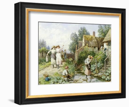 Out of School-Myles Birket Foster-Framed Giclee Print