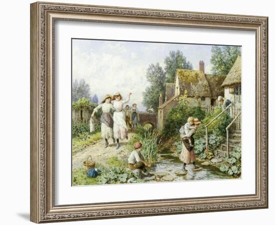 Out of School-Myles Birket Foster-Framed Giclee Print