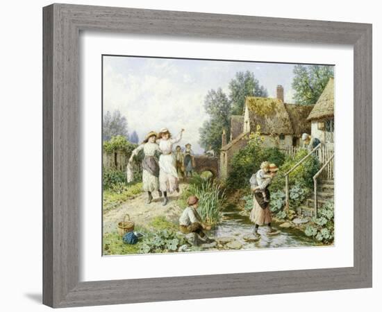 Out of School-Myles Birket Foster-Framed Giclee Print