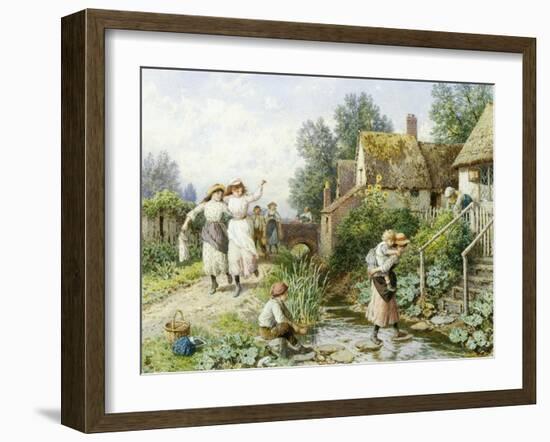 Out of School-Myles Birket Foster-Framed Giclee Print