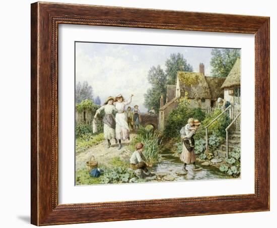 Out of School-Myles Birket Foster-Framed Giclee Print