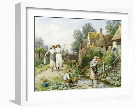 Out of School-Myles Birket Foster-Framed Giclee Print