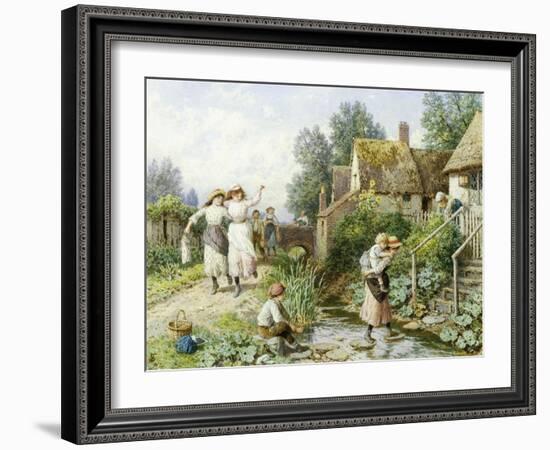 Out of School-Myles Birket Foster-Framed Giclee Print