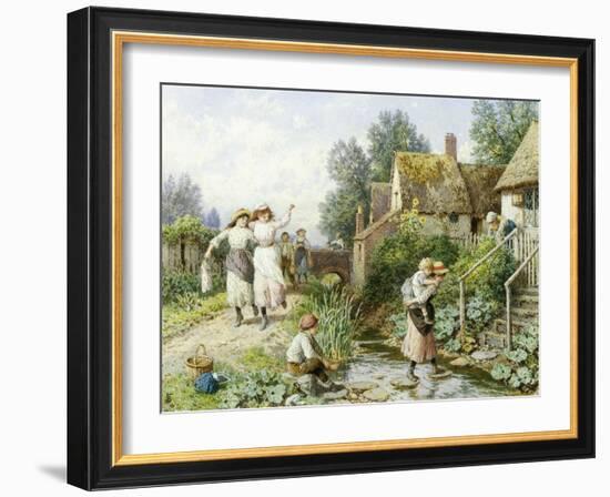 Out of School-Myles Birket Foster-Framed Giclee Print