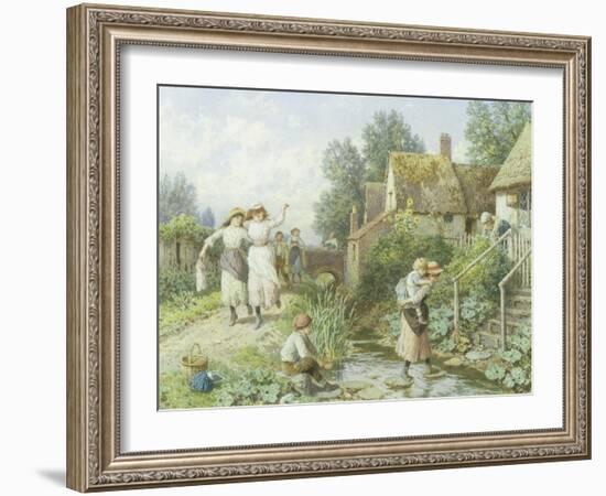 Out of School-Myles Birket Foster-Framed Giclee Print