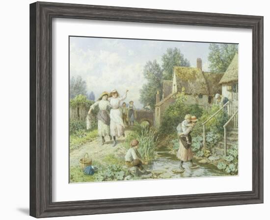 Out of School-Myles Birket Foster-Framed Giclee Print