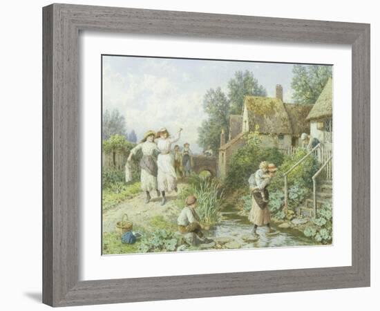 Out of School-Myles Birket Foster-Framed Giclee Print