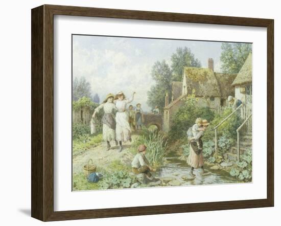 Out of School-Myles Birket Foster-Framed Giclee Print