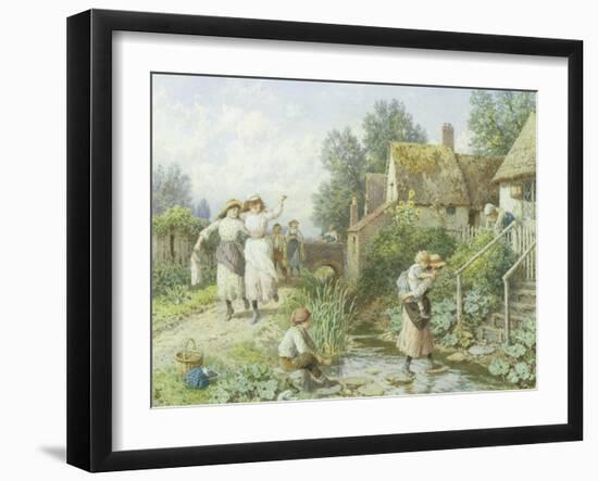 Out of School-Myles Birket Foster-Framed Giclee Print