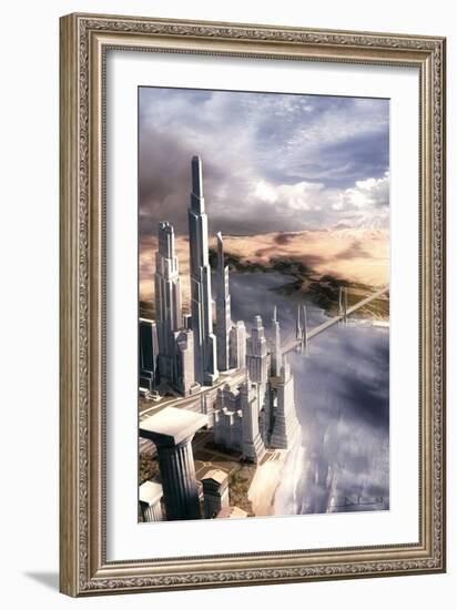 Out of Sun and Steel-Stephane Belin-Framed Art Print