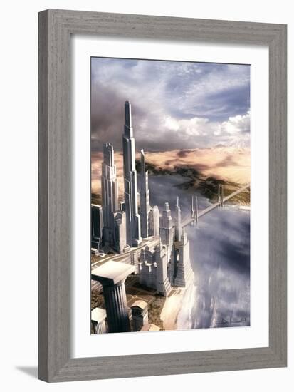 Out of Sun and Steel-Stephane Belin-Framed Art Print