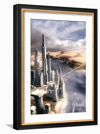 Out of Sun and Steel-Stephane Belin-Framed Art Print