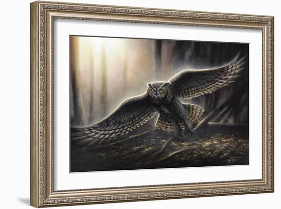 Out of the Dark-Chuck Black-Framed Giclee Print