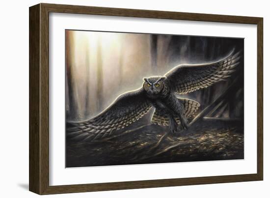 Out of the Dark-Chuck Black-Framed Giclee Print