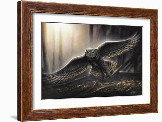 Out of the Dark-Chuck Black-Framed Giclee Print