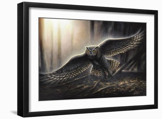 Out of the Dark-Chuck Black-Framed Giclee Print