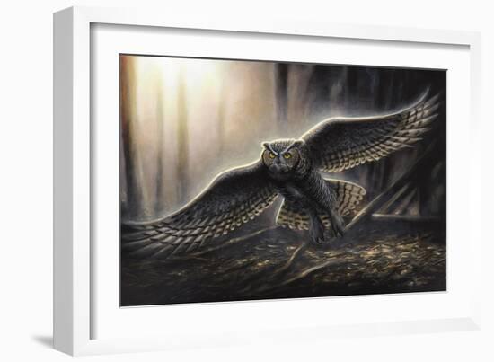 Out of the Dark-Chuck Black-Framed Giclee Print