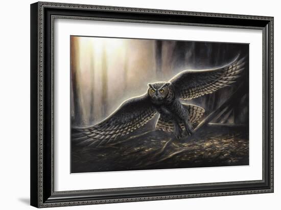 Out of the Dark-Chuck Black-Framed Giclee Print