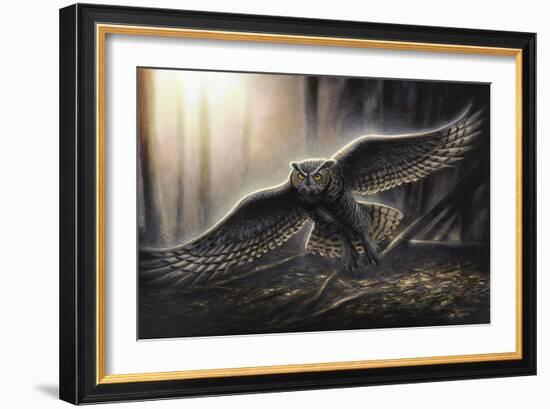 Out of the Dark-Chuck Black-Framed Giclee Print