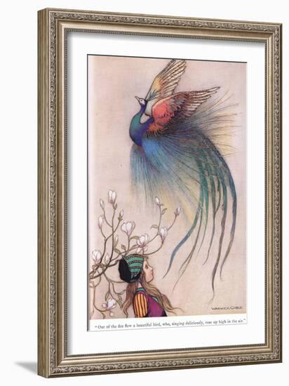 Out of the Fire Flew a Beautiful Bird-Warwick Goble-Framed Giclee Print