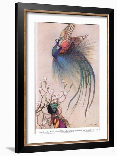 Out of the Fire Flew a Beautiful Bird-Warwick Goble-Framed Giclee Print