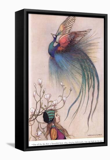 Out of the Fire Flew a Beautiful Bird-Warwick Goble-Framed Premier Image Canvas