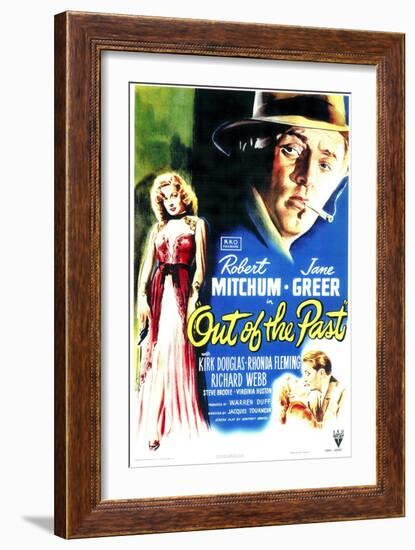 Out of the Past, 1947-null-Framed Premium Giclee Print