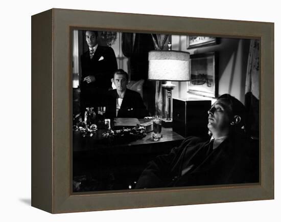 Out Of The Past, Paul Valentine, Kirk Douglas, Robert Mitchum, 1947-null-Framed Stretched Canvas