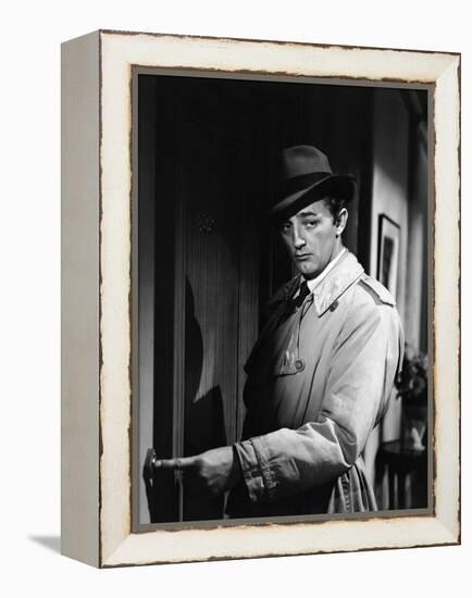 Out Of The Past, Robert Mitchum, 1947-null-Framed Stretched Canvas