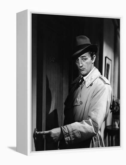 Out Of The Past, Robert Mitchum, 1947-null-Framed Stretched Canvas