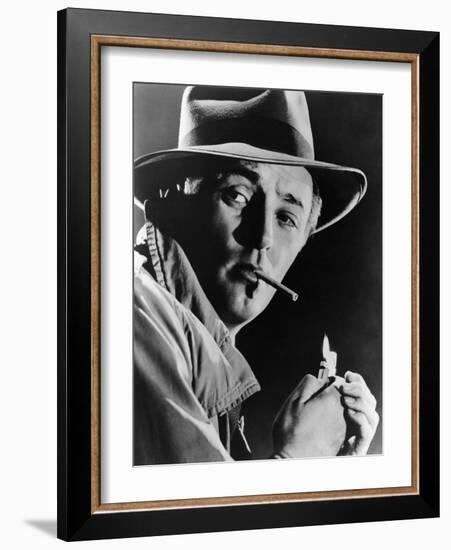 Out of the Past, Robert Mitchum, 1947-null-Framed Premium Photographic Print