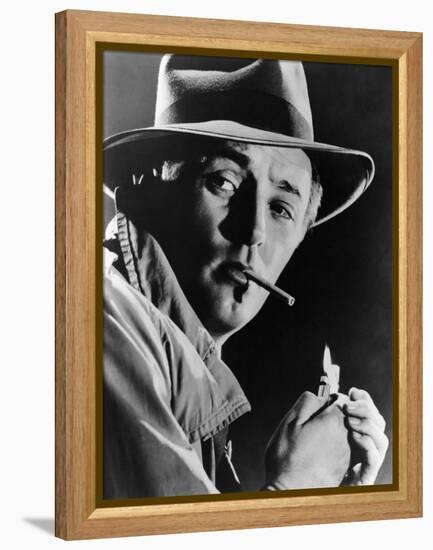 Out of the Past, Robert Mitchum, 1947-null-Framed Stretched Canvas