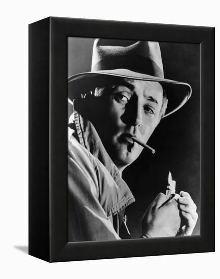 Out of the Past, Robert Mitchum, 1947-null-Framed Stretched Canvas