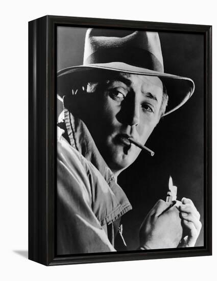 Out of the Past, Robert Mitchum, 1947-null-Framed Stretched Canvas