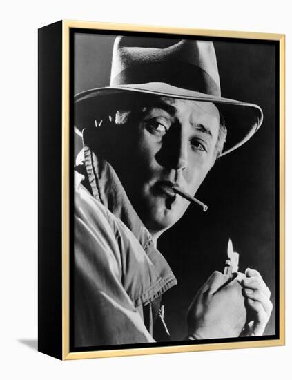 Out of the Past, Robert Mitchum, 1947-null-Framed Stretched Canvas