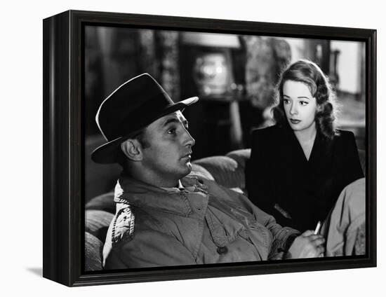 Out Of The Past, Robert Mitchum, Jane Greer, 1947-null-Framed Stretched Canvas