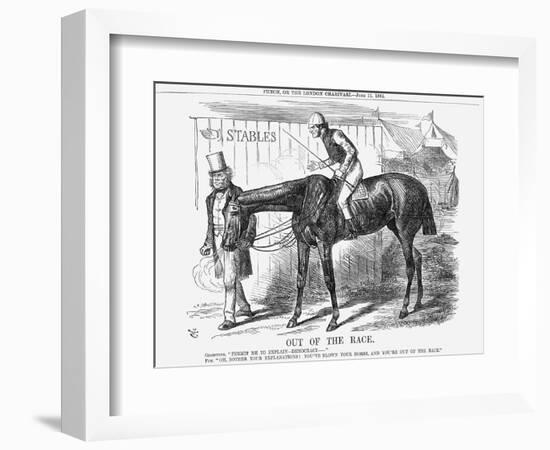 Out of the Race, 1864-John Tenniel-Framed Giclee Print