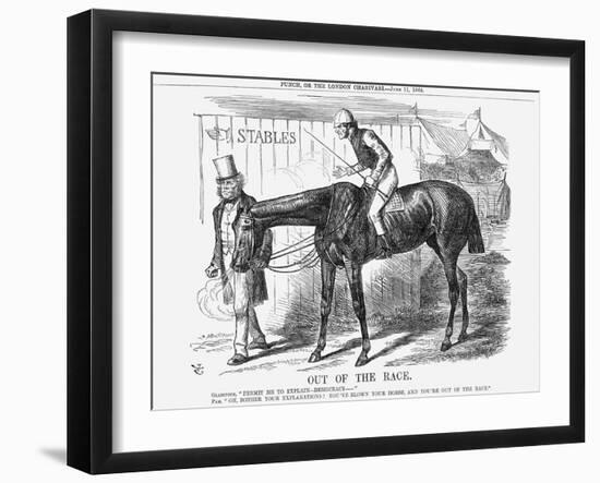 Out of the Race, 1864-John Tenniel-Framed Giclee Print