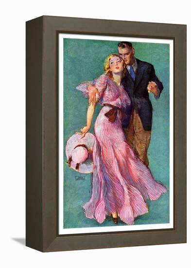 "Out on a Date,"July 14, 1934-John LaGatta-Framed Premier Image Canvas