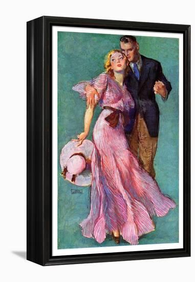 "Out on a Date,"July 14, 1934-John LaGatta-Framed Premier Image Canvas