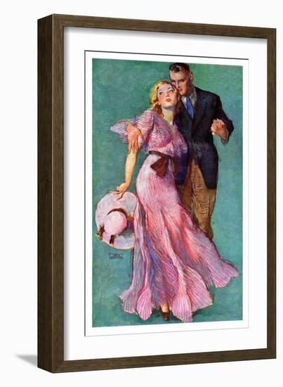 "Out on a Date,"July 14, 1934-John LaGatta-Framed Giclee Print