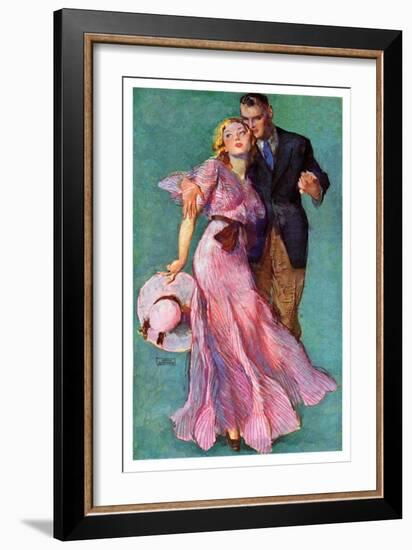 "Out on a Date,"July 14, 1934-John LaGatta-Framed Giclee Print