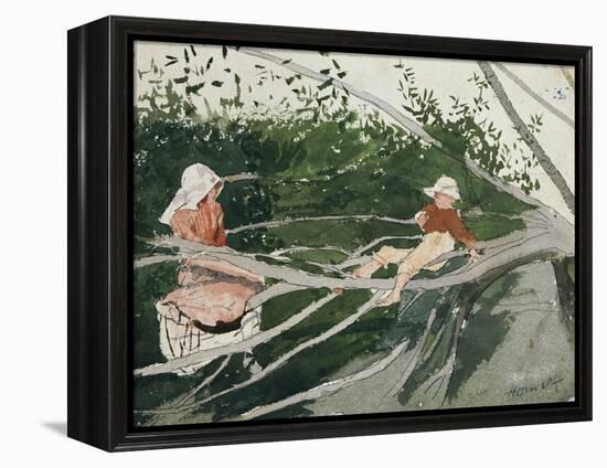 Out on a Limb-Winslow Homer-Framed Premier Image Canvas