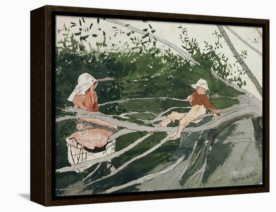 Out on a Limb-Winslow Homer-Framed Premier Image Canvas