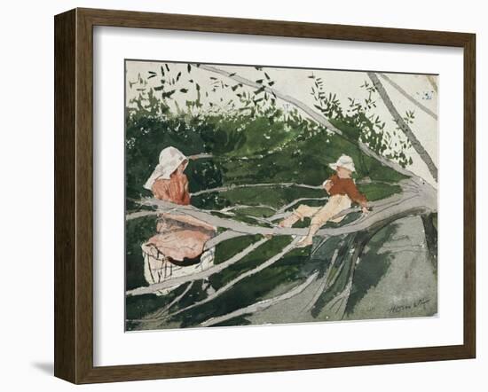 Out on a Limb-Winslow Homer-Framed Giclee Print