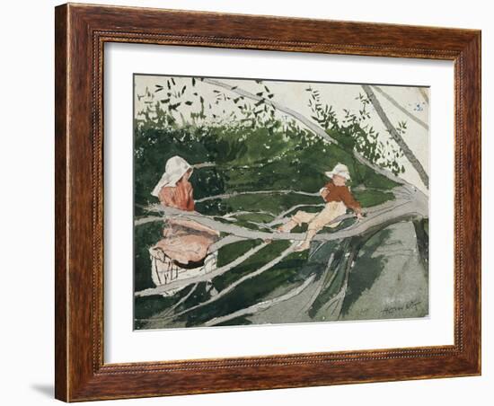 Out on a Limb-Winslow Homer-Framed Giclee Print