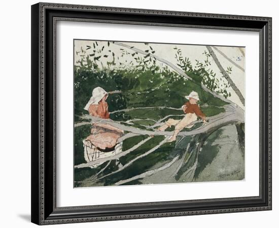 Out on a Limb-Winslow Homer-Framed Giclee Print