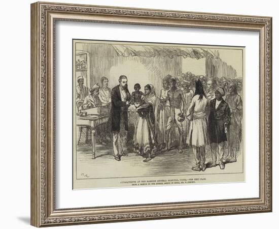 Out-Patients at the Sassoon General Hospital, Poona-William 'Crimea' Simpson-Framed Giclee Print