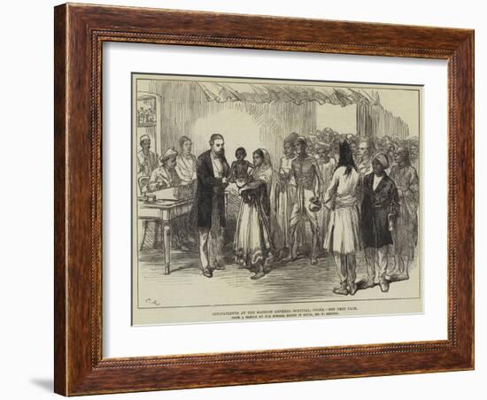 Out-Patients at the Sassoon General Hospital, Poona-William 'Crimea' Simpson-Framed Giclee Print